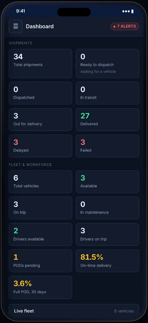 Fleey for Android screen